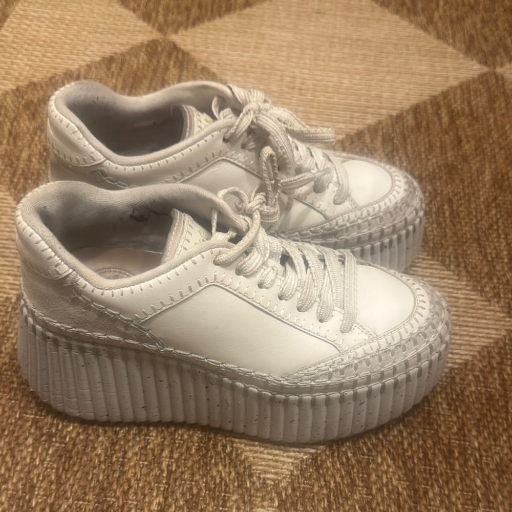 White Platform Sneakers
